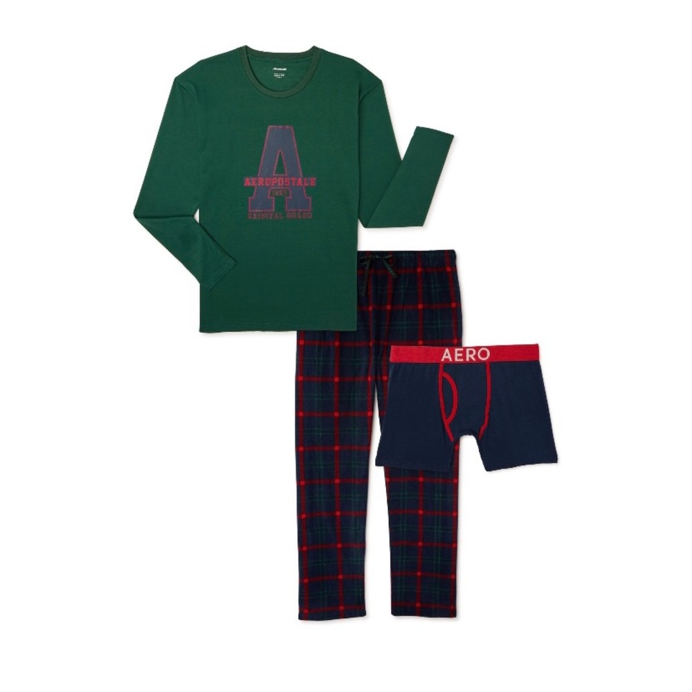NWT Aeropostale Men’s Boxed Gift Pajama Sleepwear Set 3-Piece